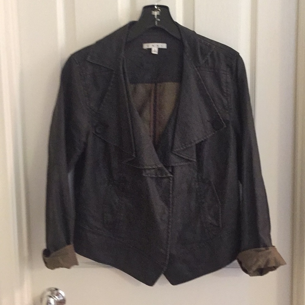 CAbi Jean Jacket Black Large